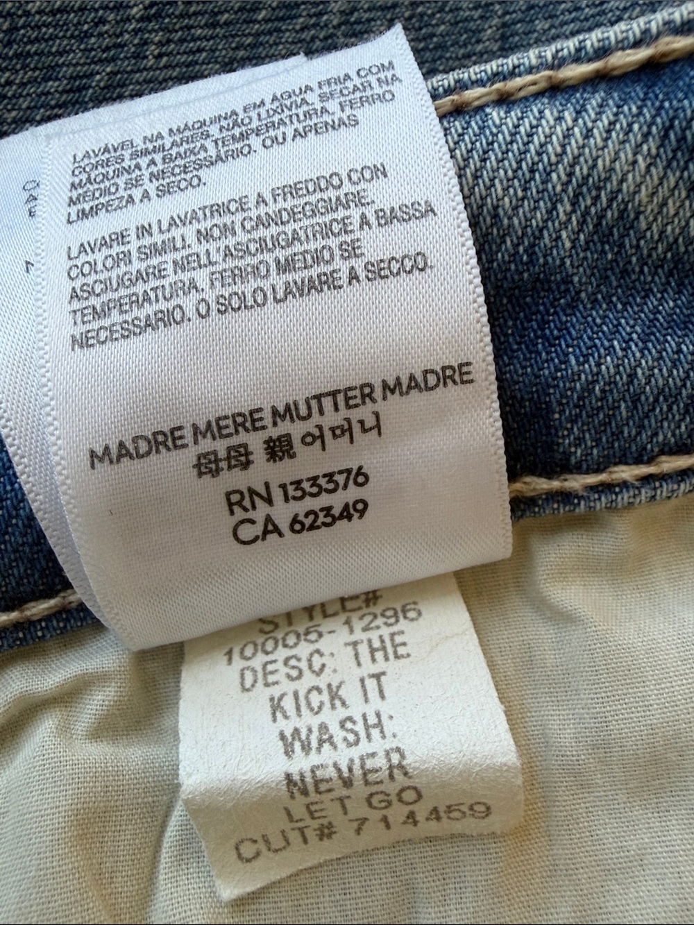 MOTHER Straight Leg Jeans in Light Blue Wash - Picture 8 of 8